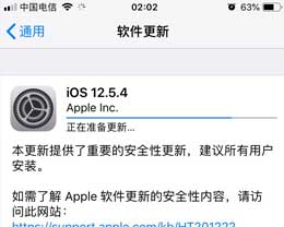 iOS 12.5.4正式版升级_iOS 12.5.4正式版一键刷机教程